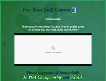 Tablet Screenshot of foxrungolfcourse.net